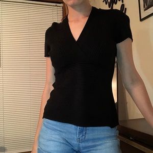 ribbed black top
